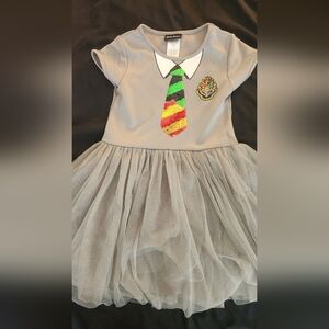 Harry Potter Dress With Color Changing Sequin Tie Size Girls Medium